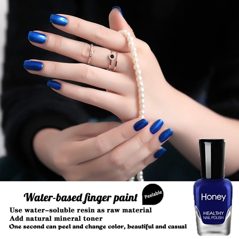 Tophany Non Toxic Nail Polish Set, Easy Peel Off and Fast Dry, Eco Friendly and Organic Water Based Nail Polish for Women, Teens (12 Bottles, 5ML) - Image 4